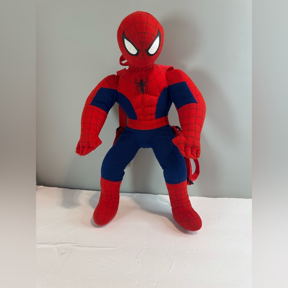 Rare Marvel Ultimate Spider-Man Plush Backpack 17” Vintage Marvel Backpack Kids